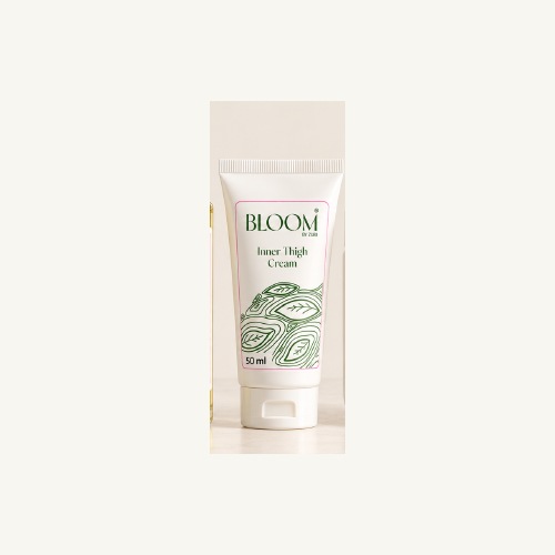 Illustrative packaging concept for Bloom Inner Thigh Cream